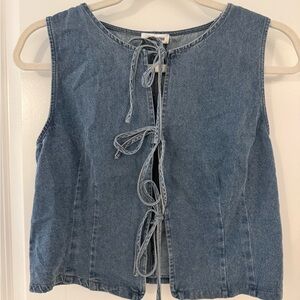 Denim Sleeveless Top